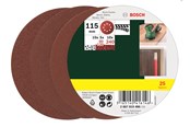 Slibemaskine - Bosch Slibebladssæt med 25 stk. til excenterslibere, korn 80, 120, 240 - 2607019496