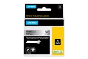 Papir, Fotopapir og Etiketter - DYMO Dymo Rhino permanent polyester | 12mm x 5.5m | sort på metallic - S0718180
