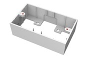 Netværkstilbehør - Vision TC3 UK 2-Gang Surface-Mount Backbox - TC3 BACKBOX2G