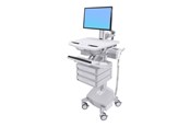 Skærmholder - Ergotron StyleView Cart with LCD Pivot LiFe Powered 3 Drawers - SV44-1332-2
