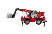 Legetøjsbil - Bruder Manitou Telescopic forklift MRT 2150 with accessories - 02129