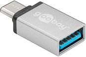 USB kabel - Pro USB-C 3.1 - USB-A - adapter - silver - 4040849566202