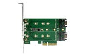 Harddisk - tilbehør - StarTech.com 3PT M.2 SSD Adapter Card - 1x PCIe (NVMe) 2x SATA M.2 PCIe 3.0 - PEXM2SAT32N1