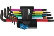 Håndværktøj - Wera 967 SL TORX® HF Vinkelnøgle Multicolour med holdefunktion, 9 dele - 05024179001