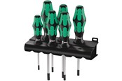 Håndværktøj  - Wera 367/6 Skruetrækkersæt Kraftform Plus TORX® + rack, 6 dele - 05028062001