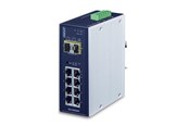 Switch - PLANET IGS-10020MT Industrial 8-port 10/100/1000T + 2-port 1G/2.5G SFP Managed Gigabit Switch - IGS-10020MT
