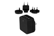 Tablet - Adaptere & Opladere - StarTech.com 4-Port USB Wall Charger - International Travel - 34W/6.8A - USB4PACBK
