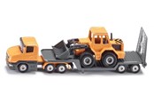 Legetøjsbil - SIKU Low loader with front loader 1:64 - 1616