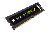 RAM - Corsair Value Select DDR4-2400 - 8GB - CL16 - Single Channel (1 pcs) - Sort - CMV8GX4M1A2400C16
