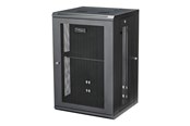 Rack skabe - StarTech.com RK1820WALHM - 18U - 4-Port Wall Mount Rack Cabinet (Includes 1U Shelf) - RK1820WALHM