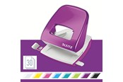 Hulapparater & Hæftemaskiner - Leitz Hulapparat 5008 NeXXt WOW, 2-huls 30 ark Lilla - 50081062
