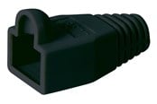 Netværkskabel - Pro RJ45 tective caps - Black (10 pack) - Sort - 4040849112164