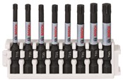 Bor & bits - Bosch Impact Control-skruetrækker bitsæt, 8 dele, 1xT15;2xT20;2xT25;2xT30;1xT40 - 2608522329