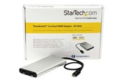 Skærmkabel - StarTech.com Thunderbolt 3 Dual HDMI Adapter - 4K 60Hz - Silver - TB32HD24K60