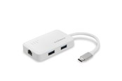 Netværksadapter (netkort, printserver mv.) - Edimax EU-4308 USB-C to 3-Port USB 3.0 Gigabit Ethernet Hub - EU-4308