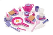 Legekøkken og udstyr - Dantoy MY LITTLE P. BREAKFAST SET IN BOX 30 PCS. - 4465