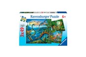 Puslespil - Ravensburger Dinosaur Facination 3x49p - 93175