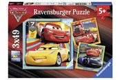 Puslespil - Ravensburger Cars Legends Of The Track 3x49p - 080151
