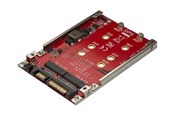 Controller - StarTech.com Dual-Slot M.2 Drive to SATA Adapter for 2.5" Drive Bay - RAID - styreenhed til lagring (RAID) - M.2 Card - SATA 6Gb/s - S322M225R