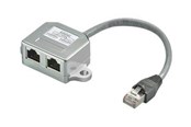 Netværkskabel - Pro splitter (Y-adapter) 2x RJ45 - Grå - 68909