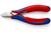 Værktøj til el-arbejde - KNIPEX Elektronik-skævbider med flerkomponent-håndtag 115 mm 77 02 115 - 77 02 115