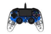 Spil tilbehør - NACON Wired Illuminated Compact Controller Blue - Wired Controller - Sony PlayStation 4 - 3499550360806