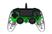 Spil tilbehør - NACON Wired Illuminated Compact Controller Green - Wired Controller - Sony PlayStation 4 - 3499550360868