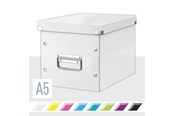 Arkivering & Opbevaring - Leitz Opbevaringsboks Click & Store WOW Cube Medium Hvid - 61090001