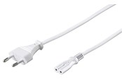 Strømkabel (ekstern) - Pro Strømkabel C7 (2 pins) - Hvid - 5m - Lige - 4040849939884