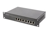 Switch - DIGITUS DN-95317 8-Port Gigabit PoE (80W) Switch 10 Inch Unmanaged - DN-95317