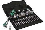 Værktøj - Wera 8100 SA 6 Zyklop Speed-skraldesæt, 1/4"-tilslutning, metrisk , 28 dele - 5004016001