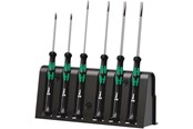 Håndværktøj  - Wera 2050/6 elektronik-skruetrækkersæt + rack, 6 dele - 5030181001