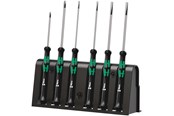 Værktøj - Wera 2035/6 B elektronik-skruetrækkersæt + rack, 6 dele - 05118152001