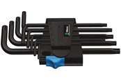 Håndværktøj  - Wera 967 L/9 TORX® HF Vinkelnøglesæt med holdefunktion, BlackLaser, 9 dele - 5024244001