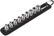Værktøj - Wera Belt 4 Zyklop topnøgleindsats-sæt, 1/4"-tilslutning, 9 dele - 5003883001