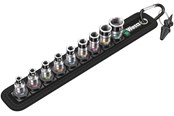 Værktøj - Wera Belt 1 Zyklop topnøgleindsats-sæt, med holdefunktion, 1/4"-tilslutning , 10 dele - 5003880001