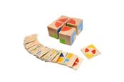 Trælegetøj - Goki Wooden Patterns Game Cube - 58649