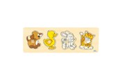 Trælegetøj - Goki Wooden Bubble Puzzle Dog Duck Rabbit Cat - 57866