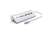 USB hub - Satechi USB-C Combo Hub for Desktop USB hub - 3 ports - Sølv - ST-TCHCRS