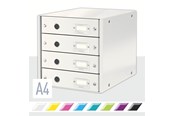 Arkivering & Opbevaring - Leitz Skuffekabinet Click & Store WOW 4 skuffer Hvid - 60490001