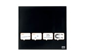 Konference & Præsentation - Nobo Whiteboard glastavle  300x300 mm, sort - 1903950