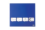 Konference & Præsentation - Nobo Whiteboard glastavle  450x450 mm, blå - 1903953