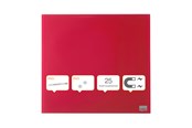 Konference & Præsentation - Nobo Whiteboard glastavle  300x300 mm, rød - 1903954