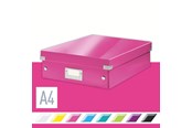 Arkivering & Opbevaring - Leitz Organiseringsboks Click & Store WOW Medium Pink - 60580023