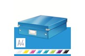 Arkivering & Opbevaring - Leitz Organiseringsboks Click & Store WOW Medium Blå - 60580036