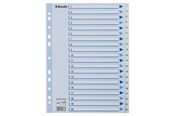 Lommer, Omslag & Registre - Esselte Register  PP A4 1-20 hvid - 100138