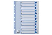 Lommer, Omslag & Registre - Esselte Register  PP A4 1-12 hvid - 100136