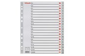 Lommer, Omslag & Registre - Esselte Register PP A4 Maxi A-Å grå - 100128