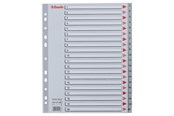 Lommer, Omslag & Registre - Esselte Register PP A4 Maxi 1-20 grå - 100126