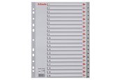 Lommer, Omslag & Registre - Esselte Register PP A4 1-20 grå - 100107